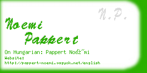 noemi pappert business card